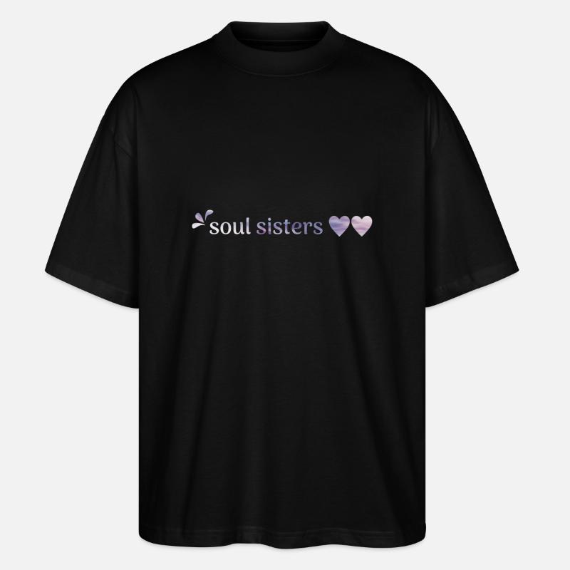 Meilleurs amis - Âmes sœurs - T-shirt bio Blaster 2.0 coupe oversize Stanley/Stella Unisexe - noir