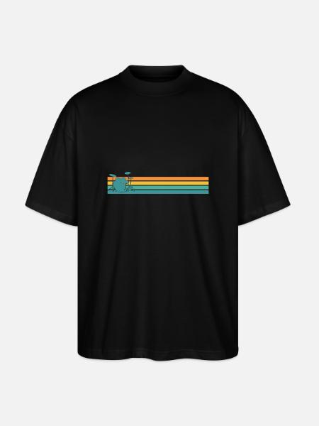 Trommer Schlagzeug Retro - Stanley/Stella Oversize Unisex Øko T-shirt Blaster 2.0 - sort