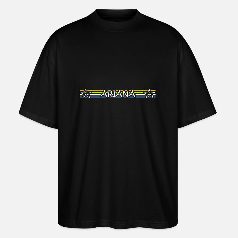 Geschenk für Ariana - Stanley/Stella Oversized Unisex Bio T-Shirt Blaster 2.0 - Schwarz