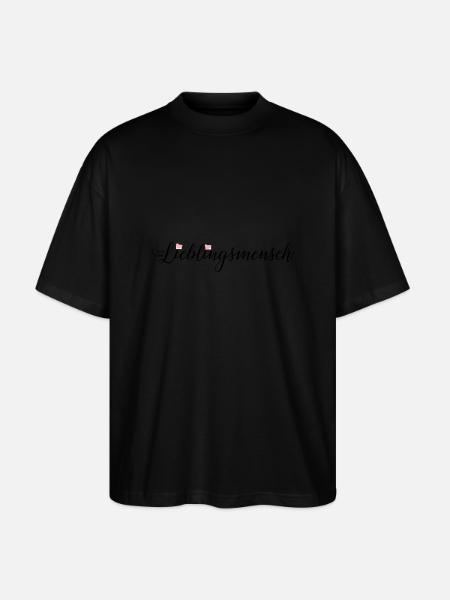 Lieblingsmensch - Stanley/Stella Oversized Unisex Bio T-Shirt Blaster 2.0 - Schwarz
