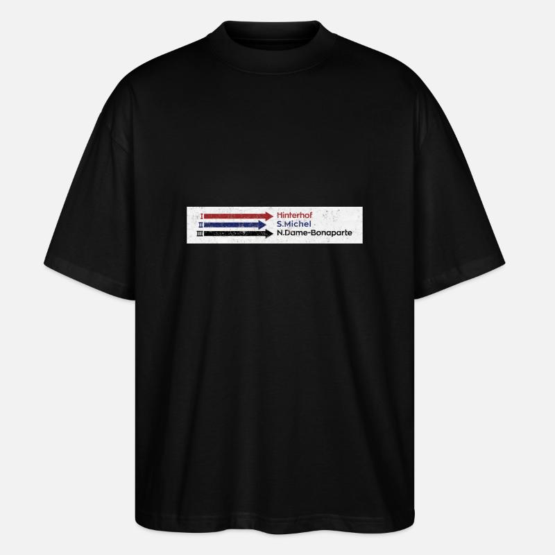 Katakomben Bunker Paris - Stanley/Stella Oversized Unisex Bio T-Shirt Blaster 2.0 - Schwarz