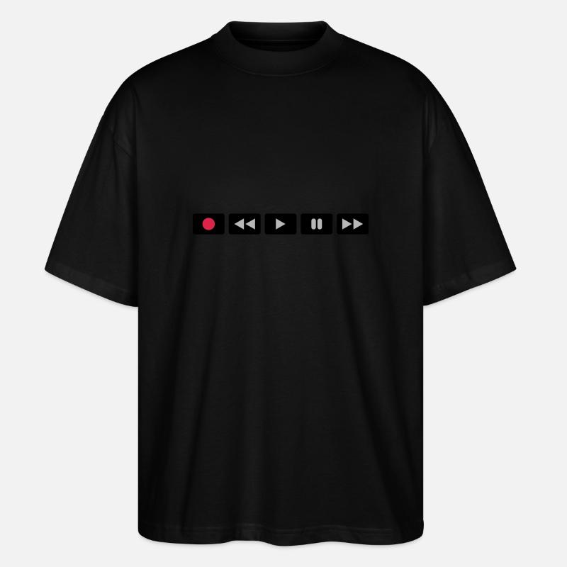 Oldschool Videocontrol - Stanley/Stella Oversized Unisex Bio T-Shirt Blaster 2.0 - Schwarz