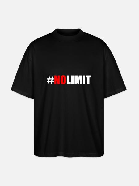 No limit - Stanley/Stella Oversized Unisex Organic T-shirt Blaster 2.0 - black