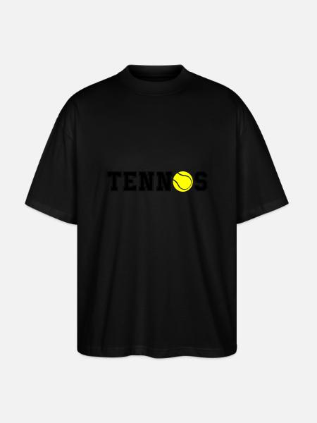 tennis - Stanley/Stella Oversized Unisex Bio T-Shirt Blaster 2.0 - Schwarz