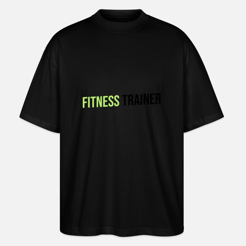 fitness trainer green black - Stanley/Stella Oversized Unisex Bio T-Shirt Blaster 2.0 - Schwarz