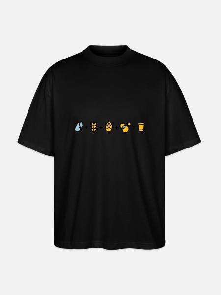 Bier Formel - Stanley/Stella Oversized Unisex Bio T-Shirt Blaster 2.0 - Schwarz