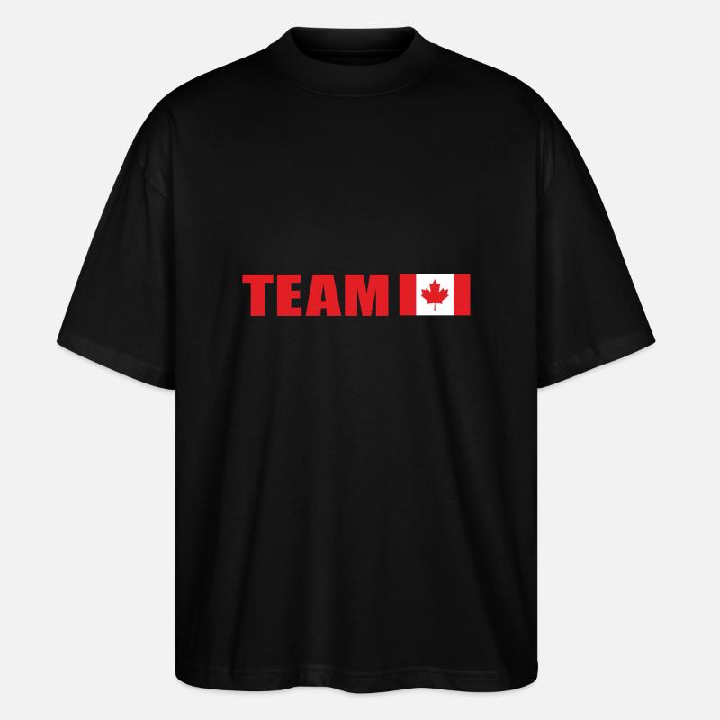Support-Team Kanada - Stanley/Stella Oversized Unisex Bio T-Shirt Blaster 2.0 - Schwarz