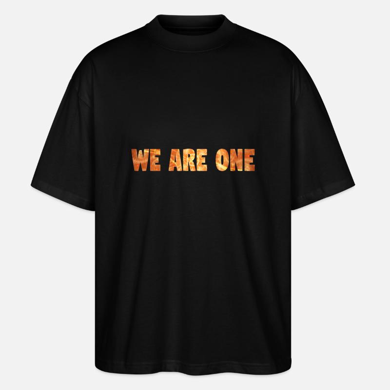 WE ARE ONE - Stanley/Stella Oversized Unisex Bio T-Shirt Blaster 2.0 - Schwarz