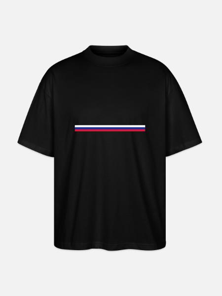 russland-small - Stanley/Stella Oversized Unisex Bio T-Shirt Blaster 2.0 - Schwarz
