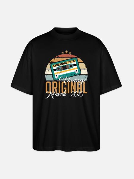 Mars 2010 - Cadeau d’anniversaire - T-shirt bio Blaster 2.0 coupe oversize Stanley/Stella Unisexe - noir