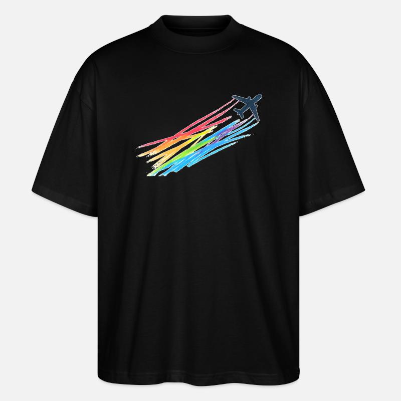 Rainbow Machine - Stanley/Stella Oversized Unisex Bio T-Shirt Blaster 2.0 - Schwarz