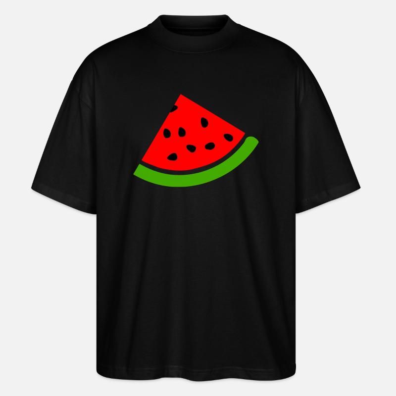 Melon pastèque - T-shirt bio Blaster 2.0 coupe oversize Stanley/Stella Unisexe - noir