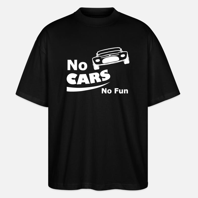 Die lustigen Autofahrer - Stanley/Stella Oversized Unisex Bio T-Shirt Blaster 2.0 - Schwarz