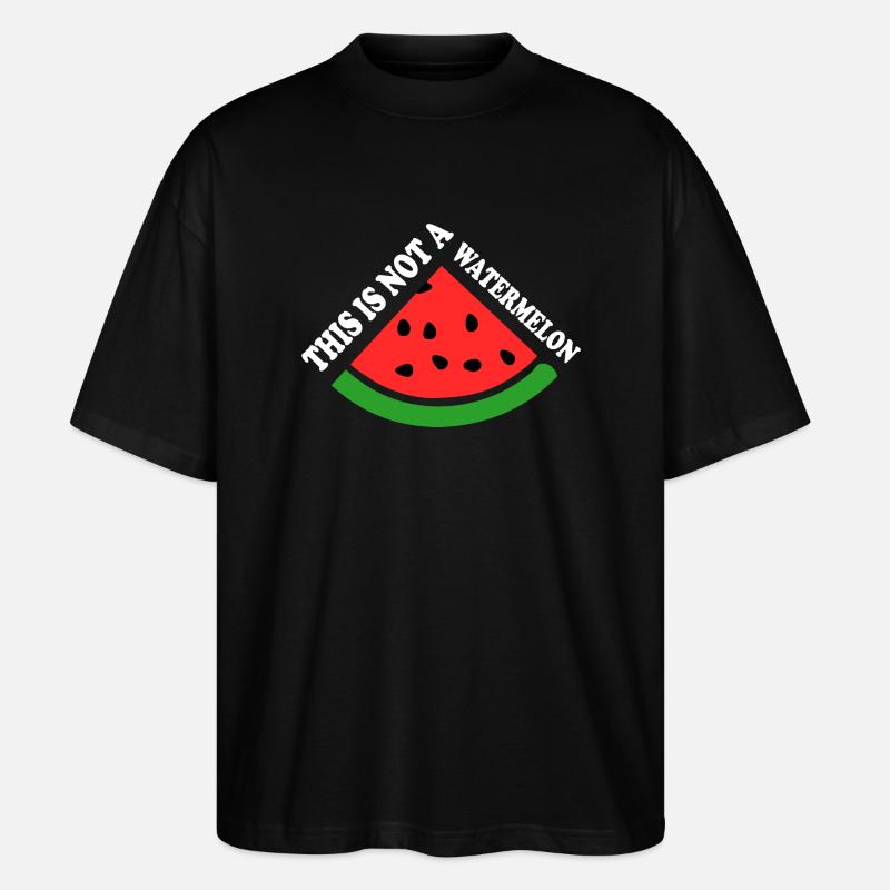THIS IS NOT A WATERMELON - Stanley/Stella Oversized Unisex Organic T-shirt Blaster 2.0 - black