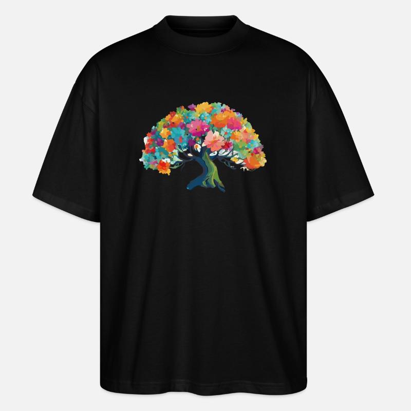 Baum - Stanley/Stella Oversized Unisex Bio T-Shirt Blaster 2.0 - Schwarz