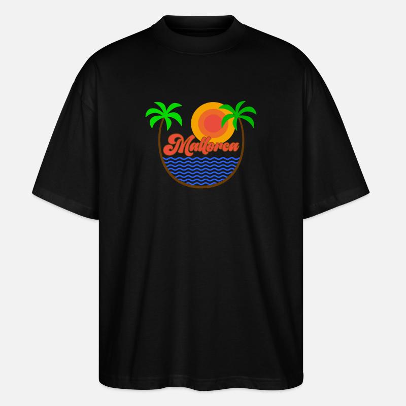 Mallorca - Stanley/Stella Oversized Unisex Bio T-Shirt Blaster 2.0 - Schwarz