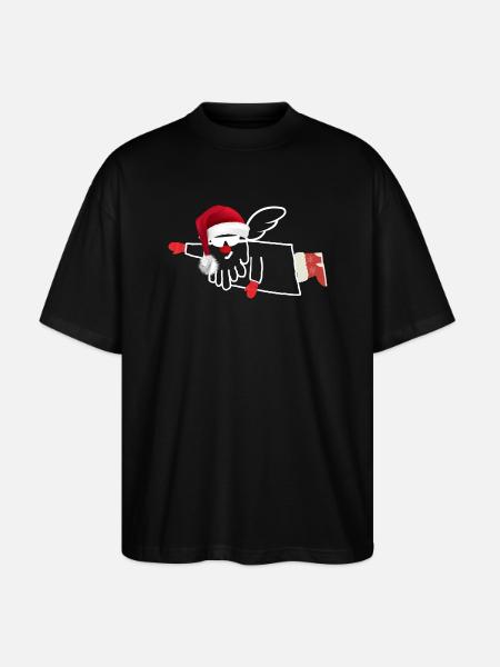 Rock Claus - Stanley/Stella Oversized Unisex Organic T-shirt Blaster 2.0 - black