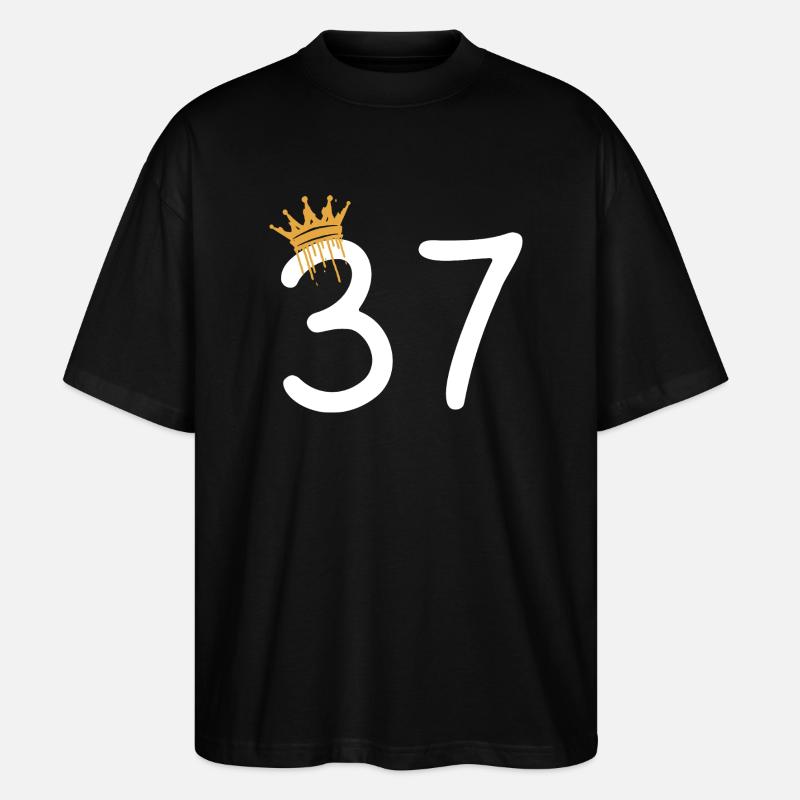 37 - Stanley/Stella Oversized Unisex Bio T-Shirt Blaster 2.0 - Schwarz