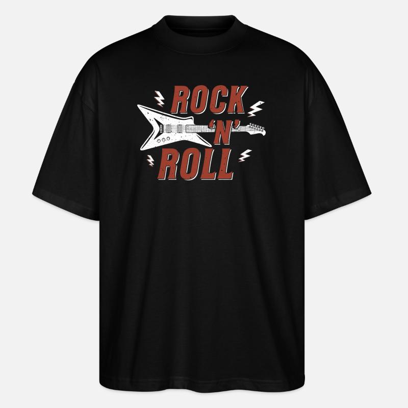 Rock n Roll Grafik - Stanley/Stella Oversized Unisex Bio T-Shirt Blaster 2.0 - Schwarz