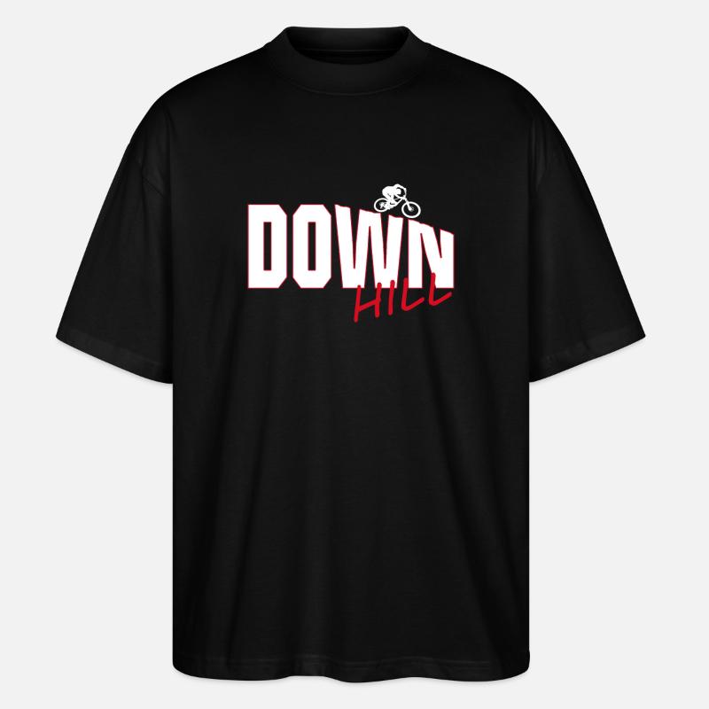 Downhill - Stanley/Stella Oversized Unisex Bio T-Shirt Blaster 2.0 - Schwarz