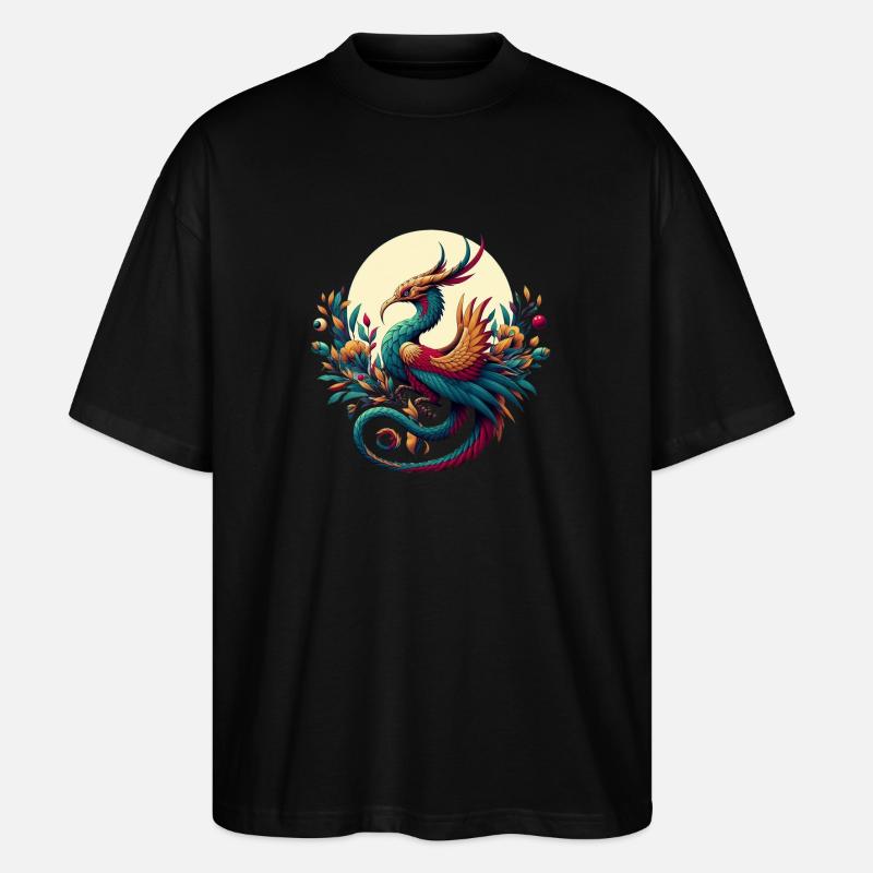 Eleganter Simurgh - Stanley/Stella Oversized Unisex Bio T-Shirt Blaster 2.0 - Schwarz