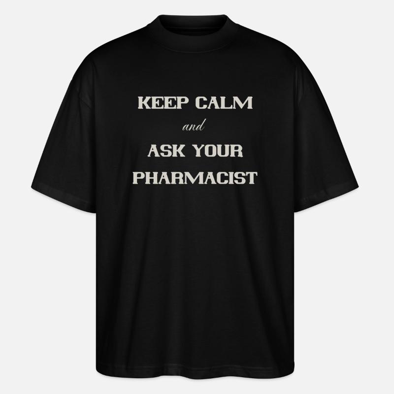 keep calm - Stanley/Stella Oversized Unisex Organic T-shirt Blaster 2.0 - black