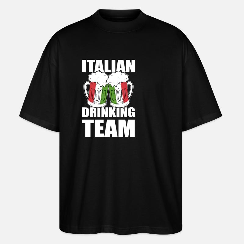 Italia - Stanley/Stella Oversized Unisex Bio T-Shirt Blaster 2.0 - Schwarz