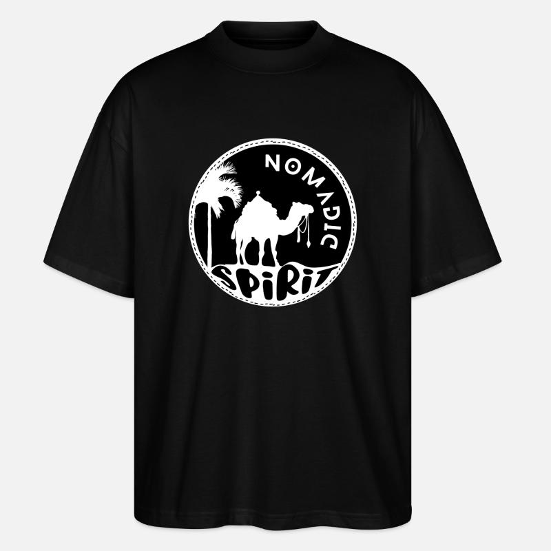 Nomadischer Geist - Stanley/Stella Oversized Unisex Bio T-Shirt Blaster 2.0 - Schwarz