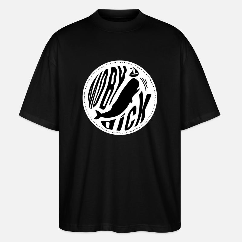 Moby Dick - T-shirt bio Blaster 2.0 coupe oversize Stanley/Stella Unisexe - noir