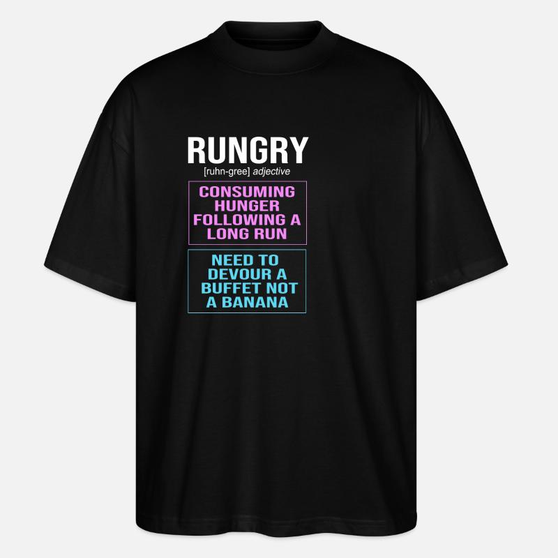Marathon Marathon Runner - Stanley/Stella Oversized Unisex Organic T-shirt Blaster 2.0 - black