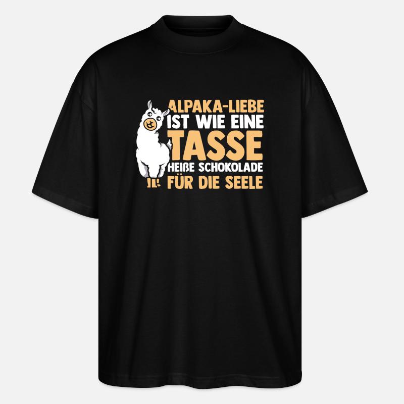 Alpaka - Stanley/Stella Oversized Unisex Bio T-Shirt Blaster 2.0 - Schwarz