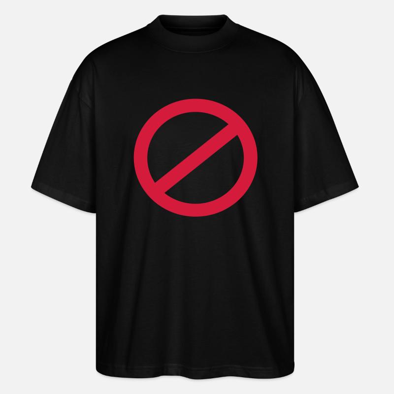 no - Stanley/Stella Oversized Unisex Bio T-Shirt Blaster 2.0 - Schwarz