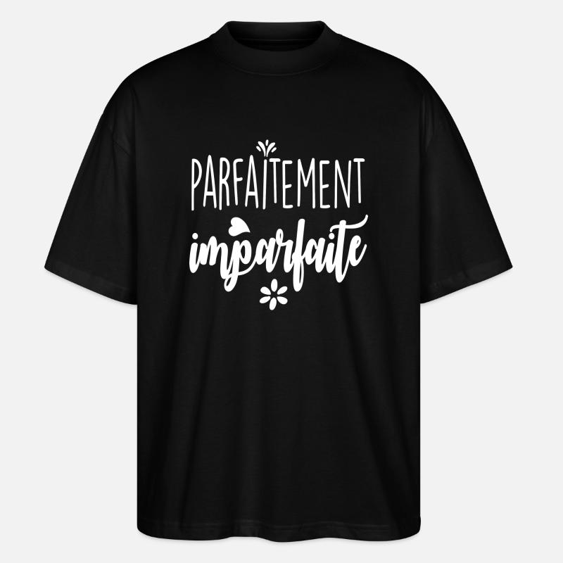 Parfaitement imparfaite - T-shirt bio Blaster 2.0 coupe oversize Stanley/Stella Unisexe - noir