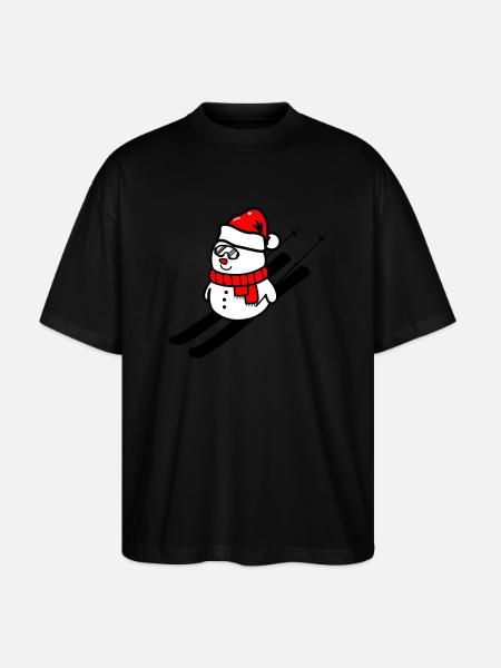 Schnemann Ski - Stanley/Stella Oversized Unisex Organic T-shirt Blaster 2.0 - black