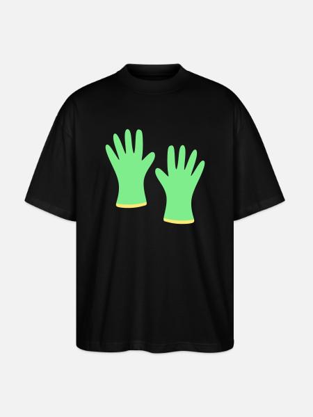 Gartenhandschuhe - Stanley/Stella Oversized Unisex Bio T-Shirt Blaster 2.0 - Schwarz