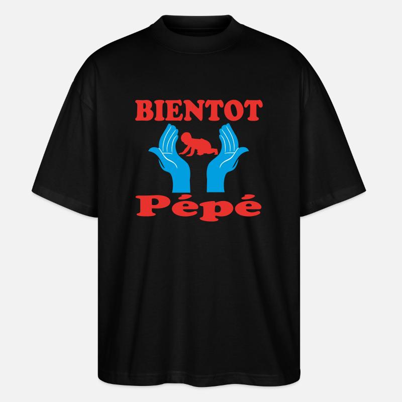 BALD Pépé - Stanley/Stella Oversized Unisex Bio T-Shirt Blaster 2.0 - Schwarz