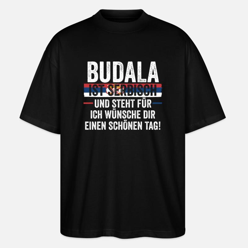 Serbe Serbe Serbie - T-shirt bio Blaster 2.0 coupe oversize Stanley/Stella Unisexe - noir