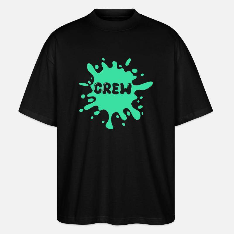 crew klecks - Stanley/Stella Oversized Unisex Bio T-Shirt Blaster 2.0 - Schwarz