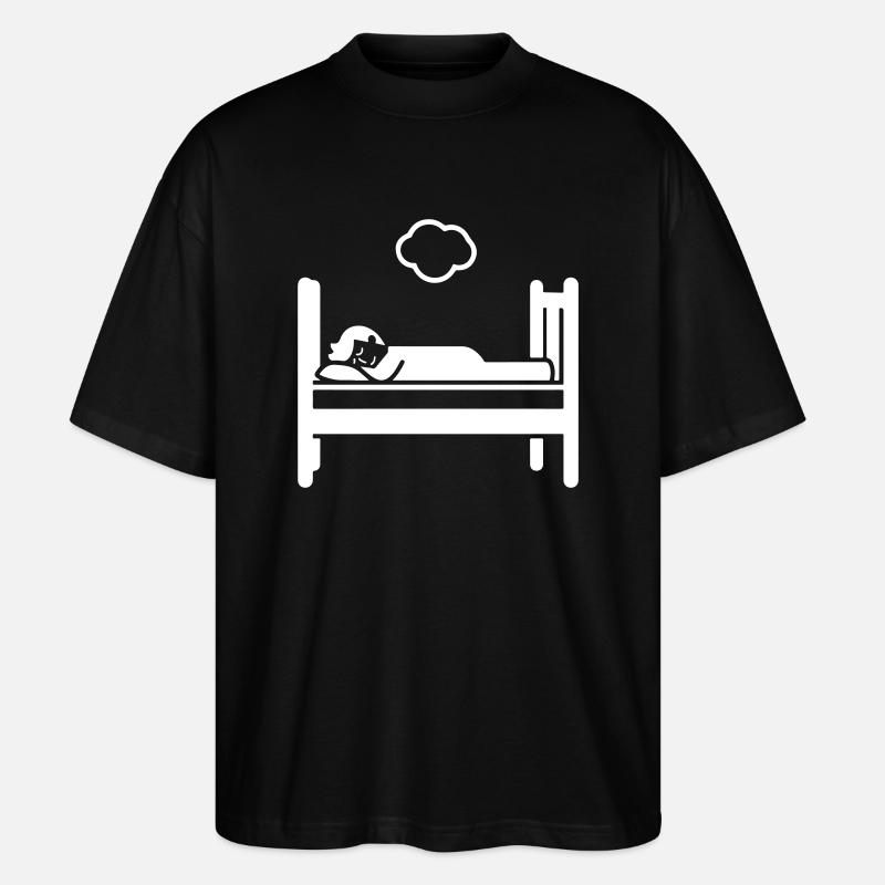 Lit de couchage - T-shirt bio Blaster 2.0 coupe oversize Stanley/Stella Unisexe - noir
