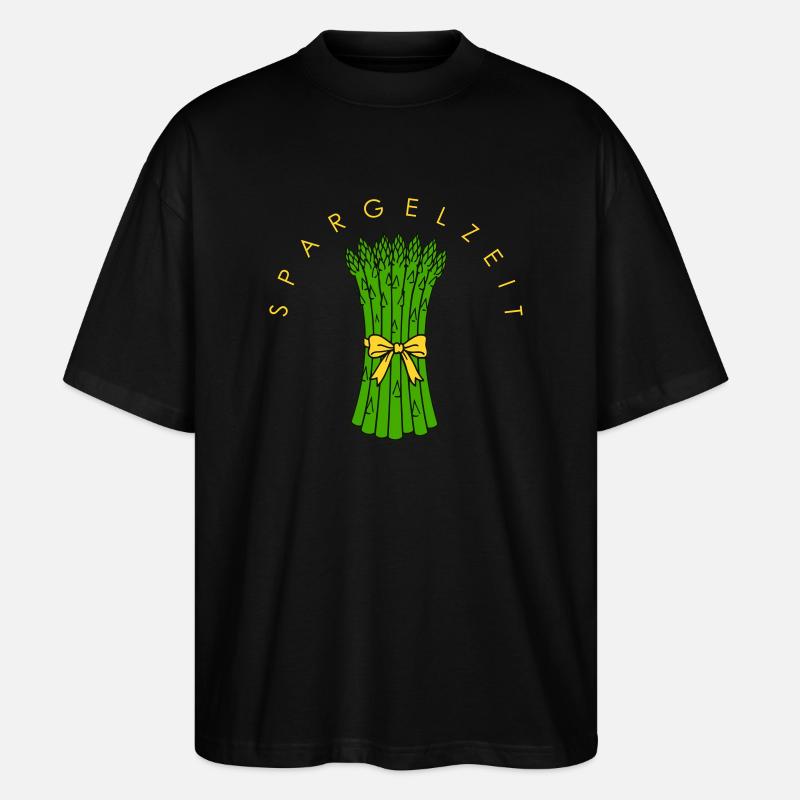 Spargelzeit - Stanley/Stella Oversized Unisex Bio T-Shirt Blaster 2.0 - Schwarz