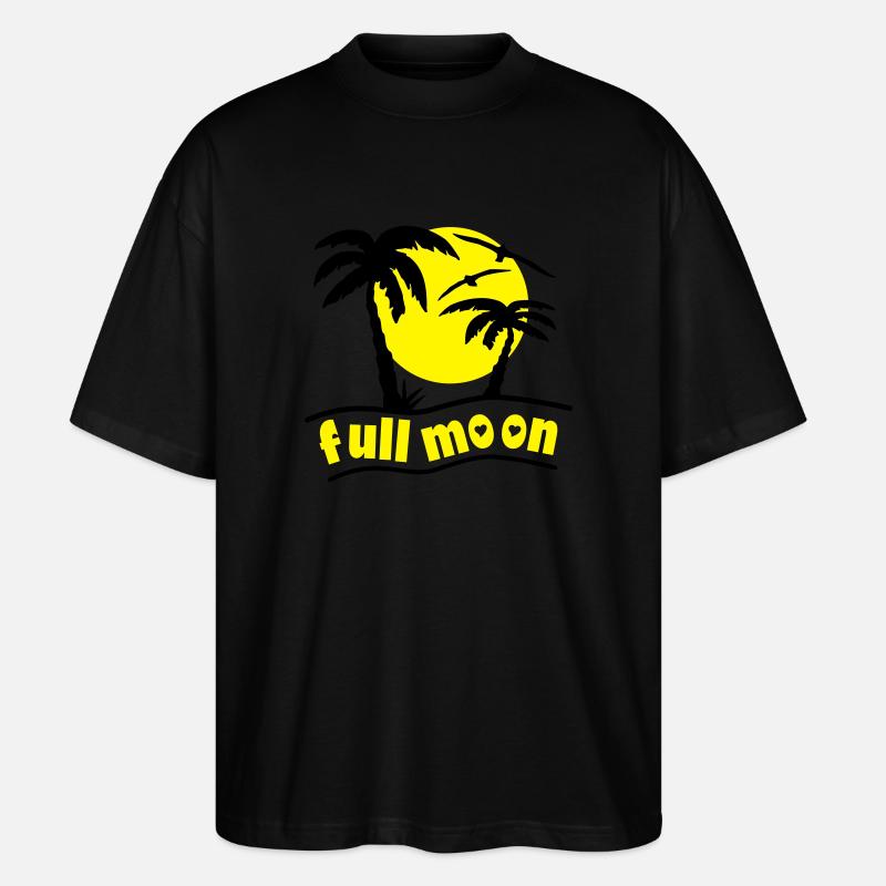 full_moon - Stanley/Stella Oversized Unisex Bio T-Shirt Blaster 2.0 - Schwarz
