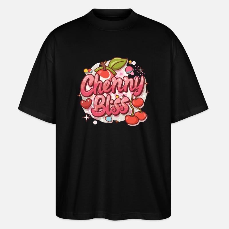 KIRSCH-GLÜCKSELIGKEIT - Stanley/Stella Oversized Unisex Bio T-Shirt Blaster 2.0 - Schwarz