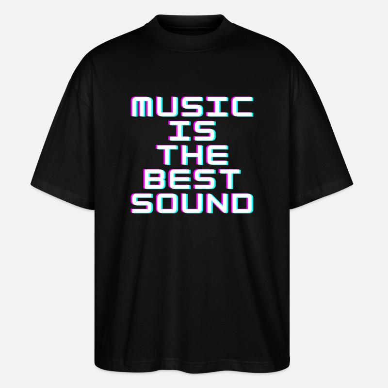Musik - Stanley/Stella Oversized Unisex Bio T-Shirt Blaster 2.0 - Schwarz