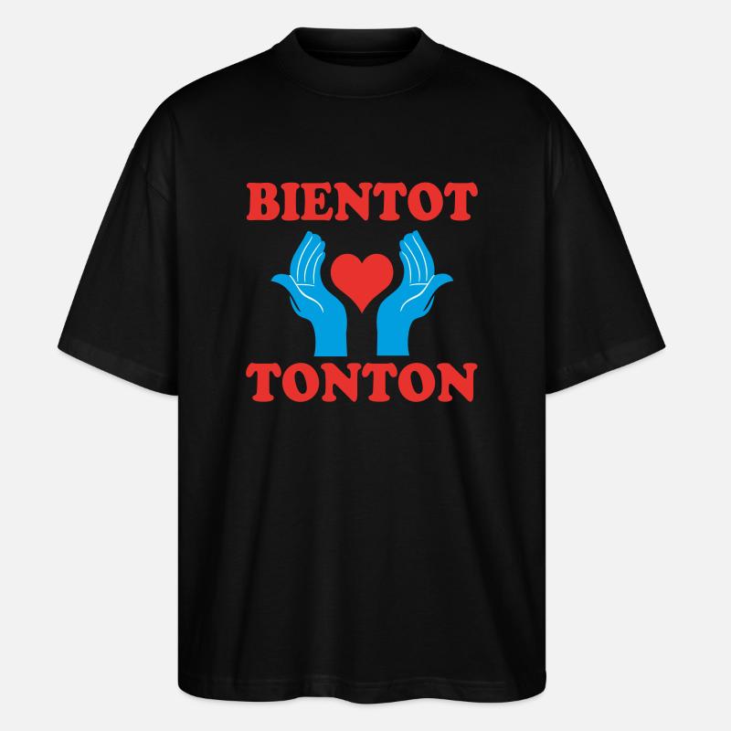 BIENTOT TONTON - T-shirt bio Blaster 2.0 coupe oversize Stanley/Stella Unisexe - noir