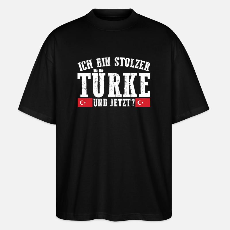 Turcs Turquie Turquie - T-shirt bio Blaster 2.0 coupe oversize Stanley/Stella Unisexe - noir