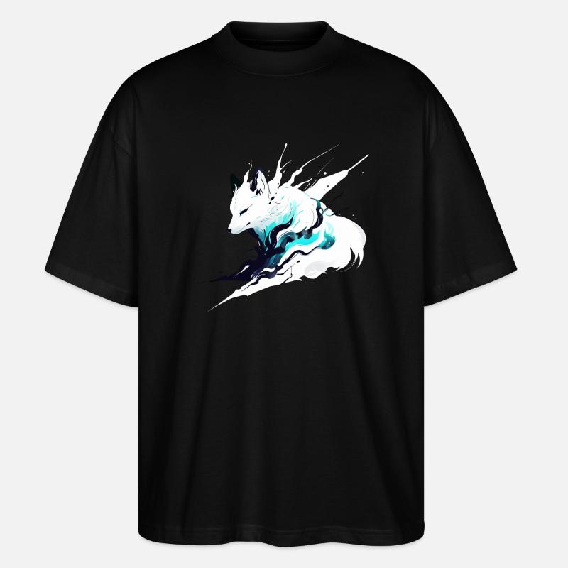 Geisterfuchs - Stanley/Stella Oversized Unisex Bio T-Shirt Blaster 2.0 - Schwarz