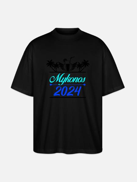 Mykonos 2024 - Stanley/Stella Oversized Unisex Organic T-shirt Blaster 2.0 - black