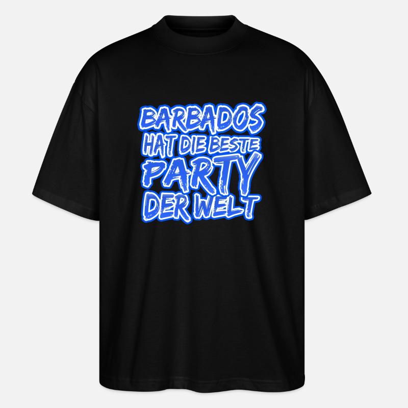 Barbados Barbados - Stanley/Stella Oversized Unisex Bio T-Shirt Blaster 2.0 - Schwarz