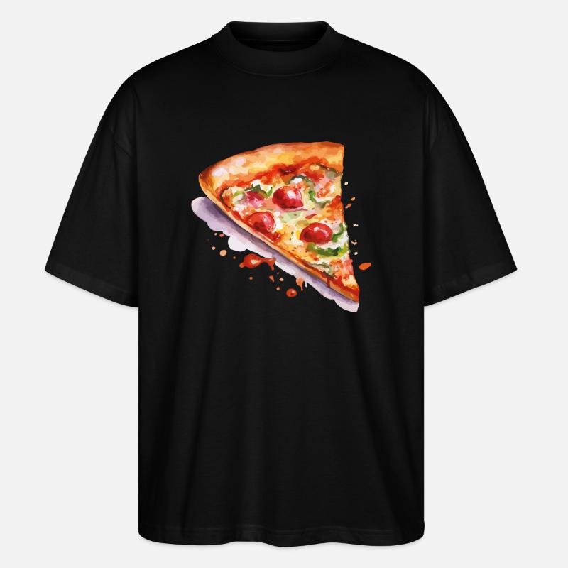 pizza - T-shirt bio Blaster 2.0 coupe oversize Stanley/Stella Unisexe - noir