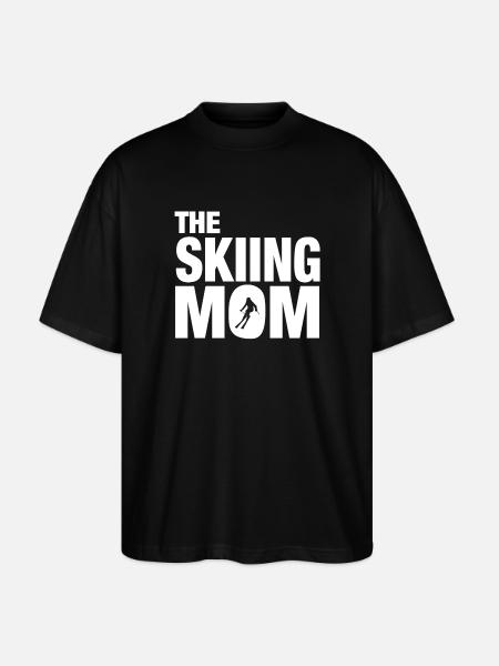 The Skiing Mom - Stanley/Stella Oversized Unisex Bio T-Shirt Blaster 2.0 - Schwarz
